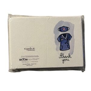 Black Tabby‎ Studio Scrubs Mask Thank You Cards Healthcare Workers Envelopes New